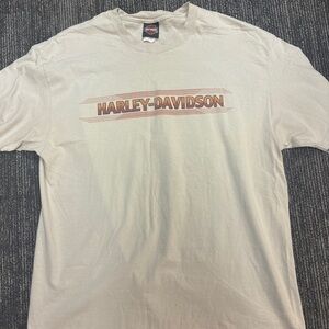 Harley-Davidson Cream Short Sleeve Tee